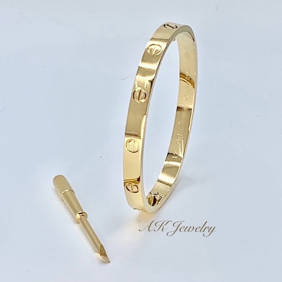 💎LOVE 18k BRACELET Screw Cuff Bangle Love Bracelet Screwdriver - Picture 3 of 6